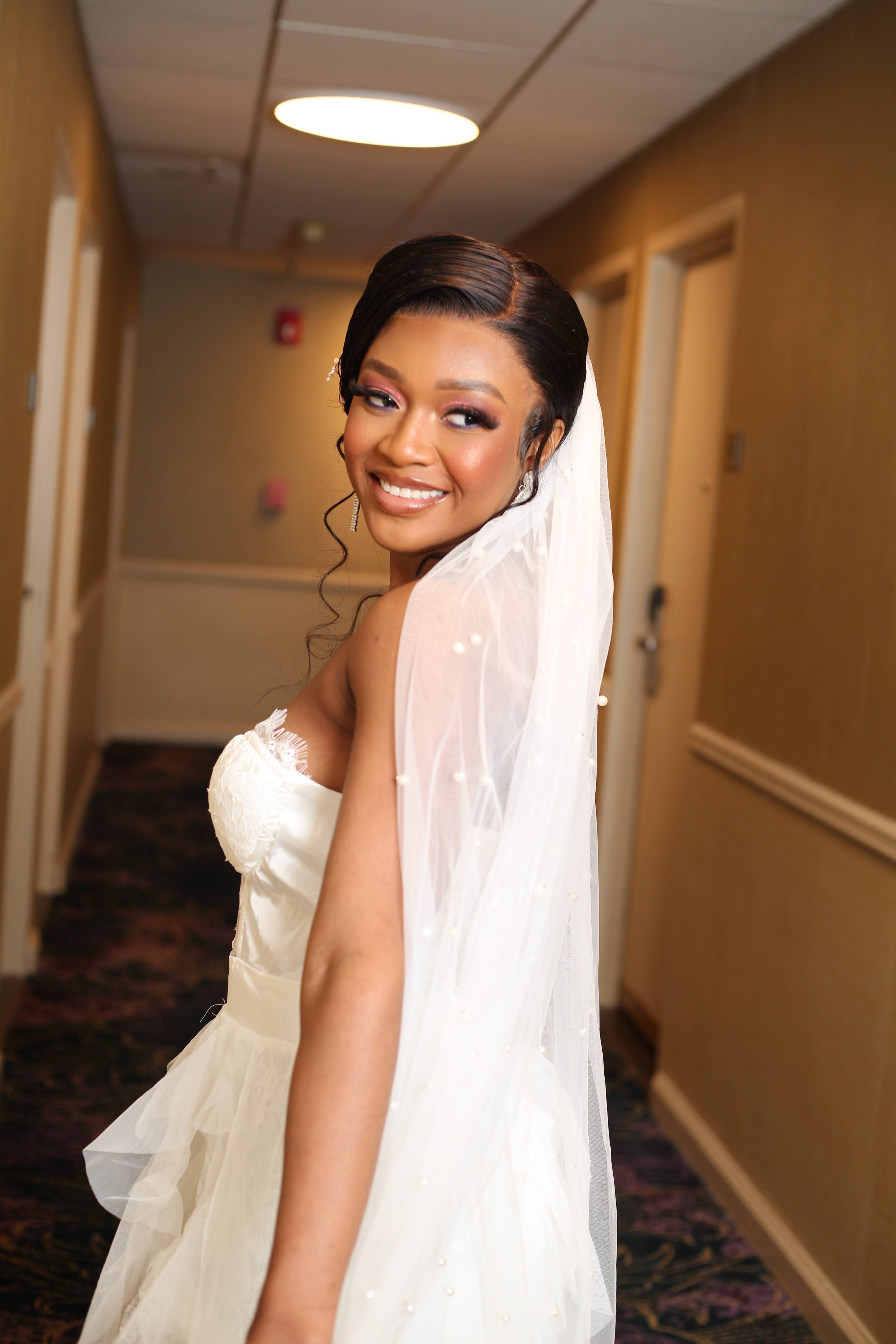 Romantic bridal makeup